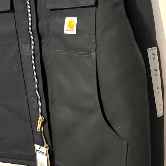 NWT Carhartt Men Insulated Jacket XL, Black - Picture 7 of 7